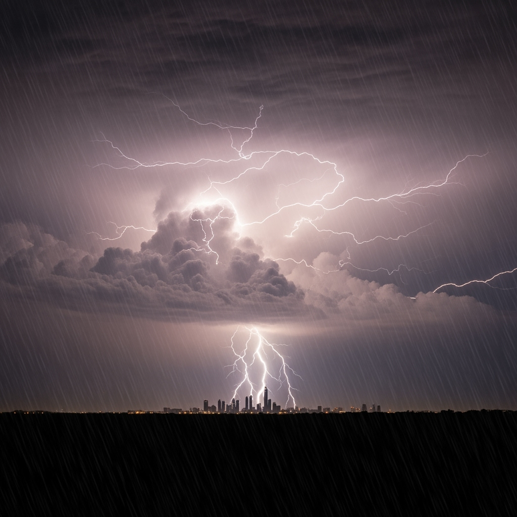 Illustration for: Rain and Thunderstorms Expected in UAE This Friday