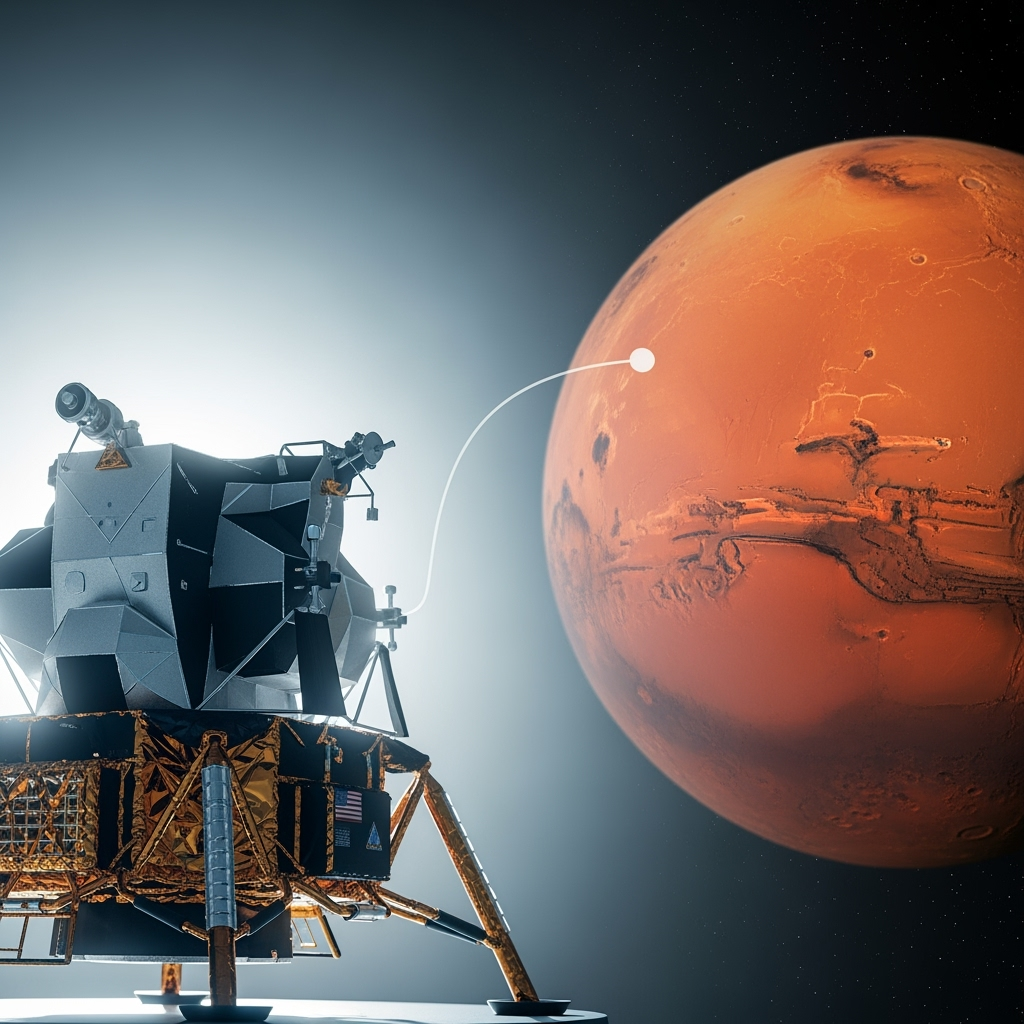 Illustration for: Moon Mission Paves Way to Mars
