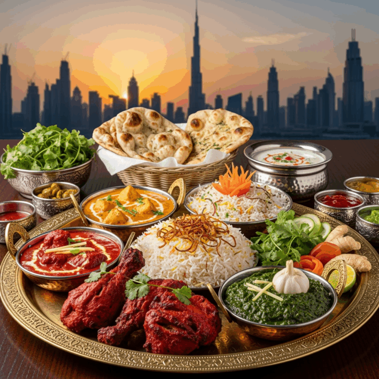 Illustration for: Indulge in the Flavors of Royal Indian Cuisine in Dubai