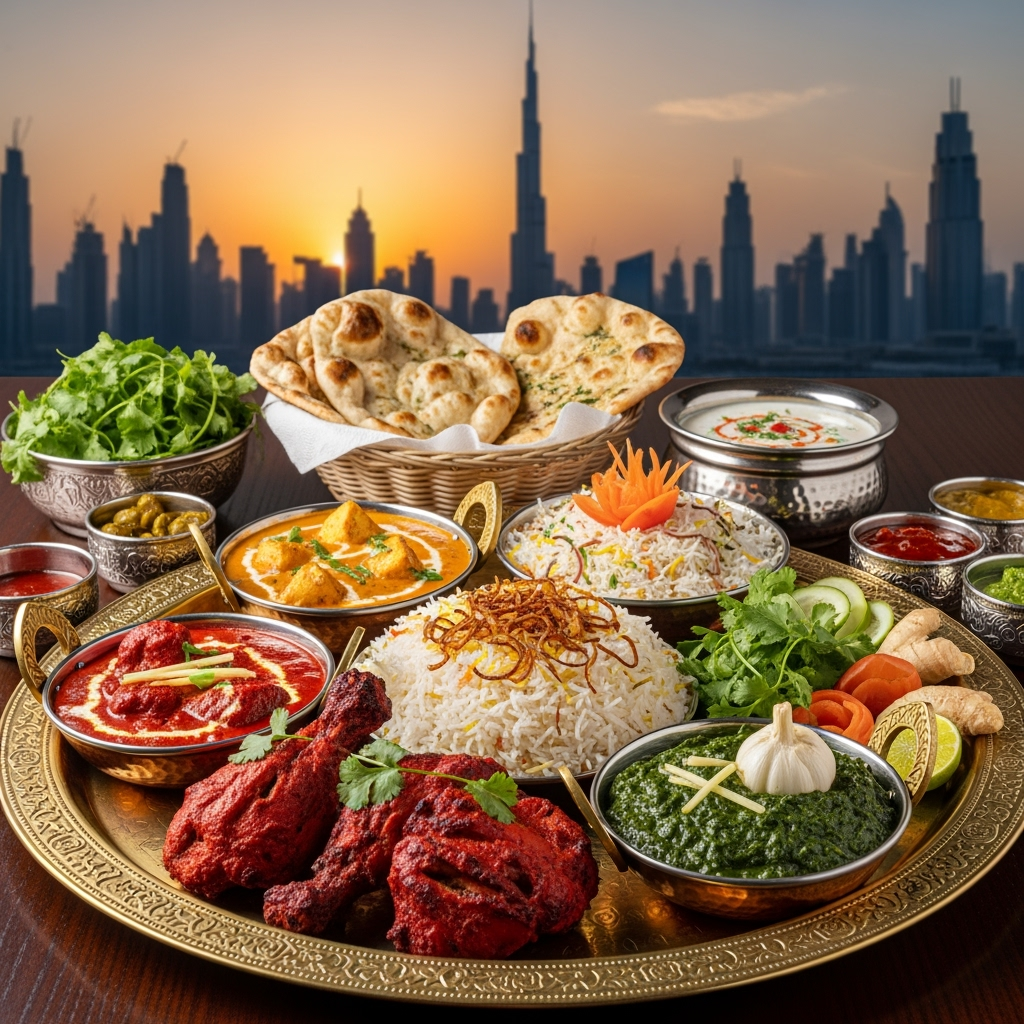 Illustration for: Indulge in the Flavors of Royal Indian Cuisine in Dubai