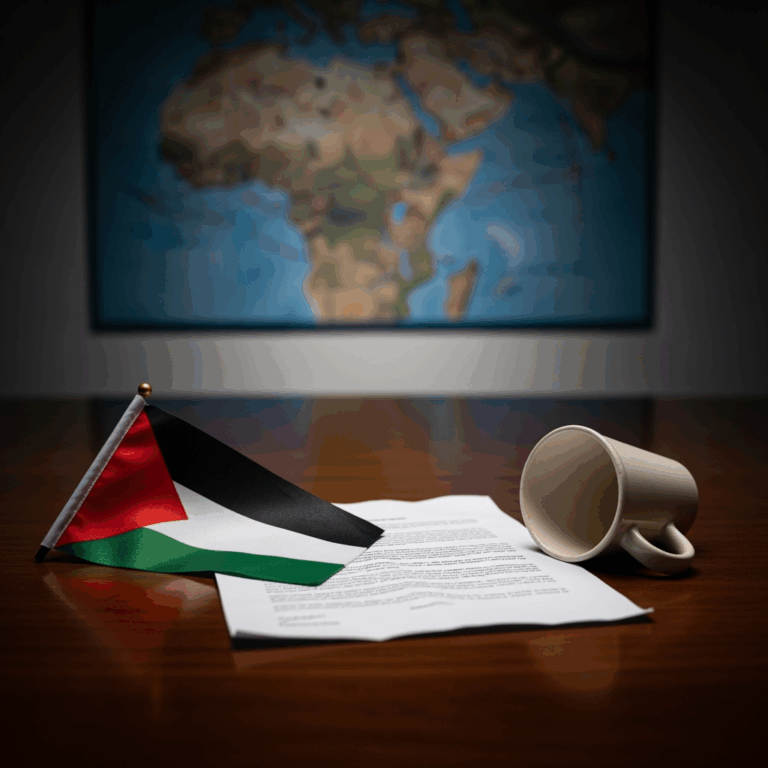 Illustration for: Palestinian Ministry Condemns Diplomatic Failure