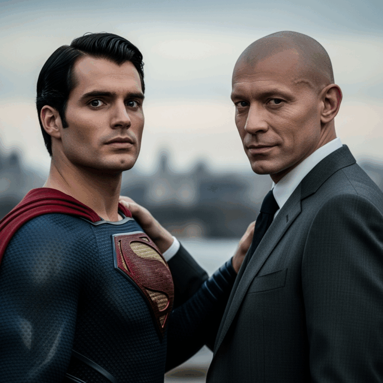 Illustration for: Superman and Lex Unite in 'Man of Tomorrow'