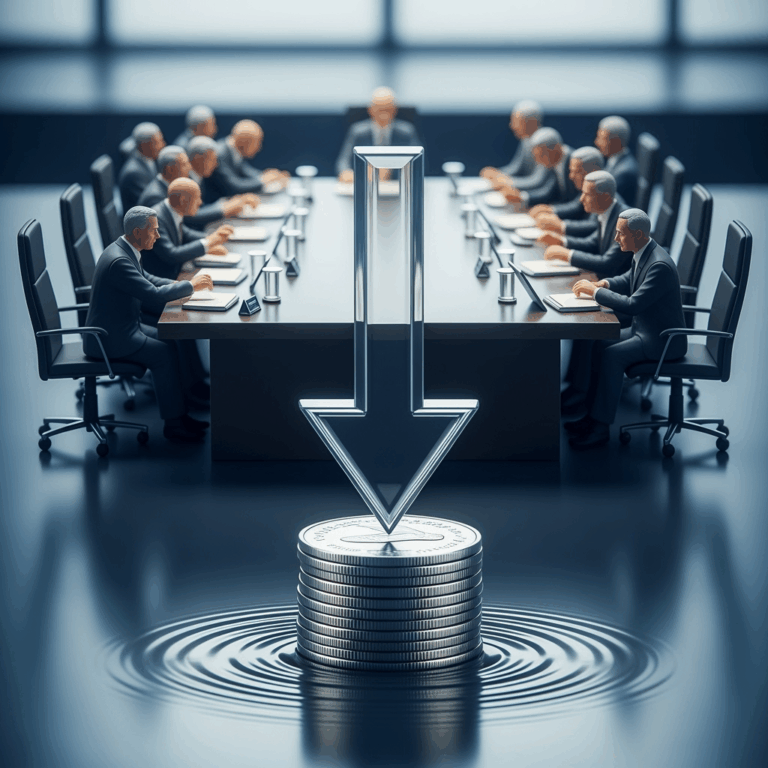 Illustration for: Federal Reserve's Debate on Interest Rate Cuts