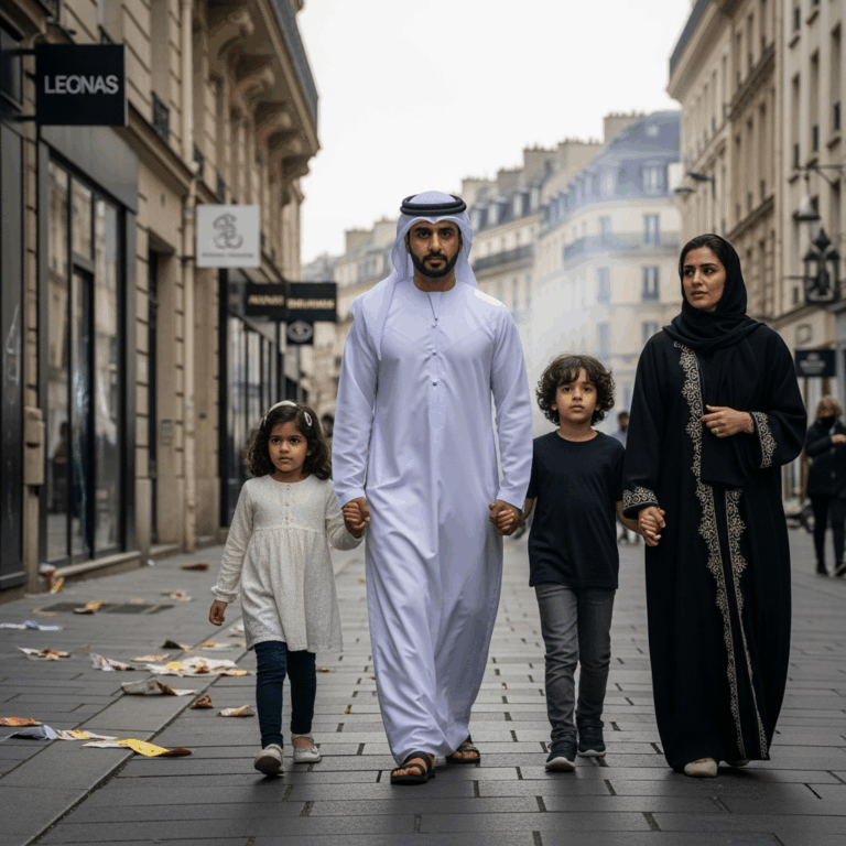 Illustration for: Emiratis Urged to Stay Vigilant Amid French Protests