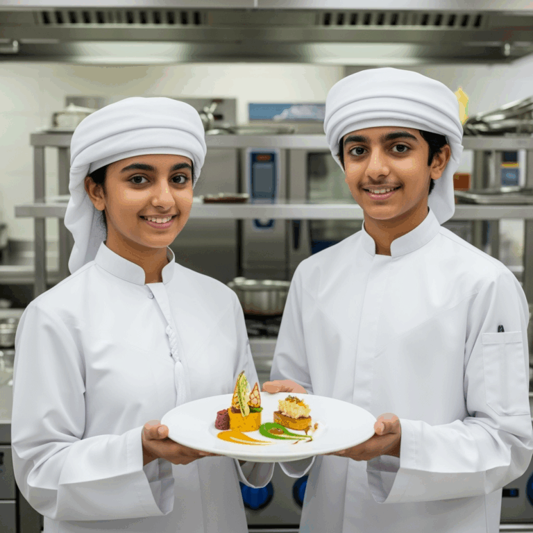 Illustration for: Young Emirati Twins Transform UAE's Culinary Scene