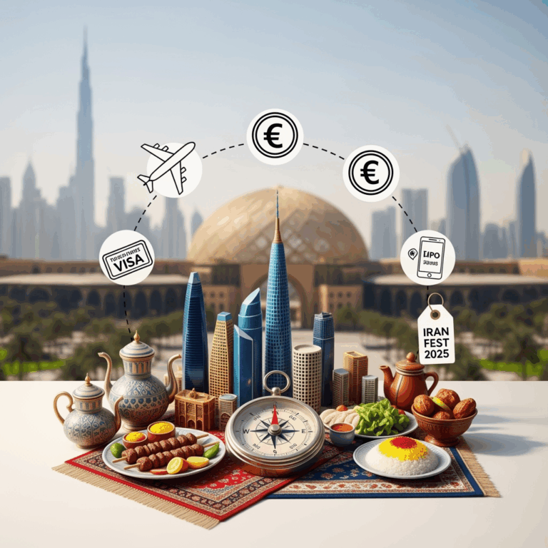Illustration for: Travel Tips for Iran Fest 2025 at Expo City Dubai