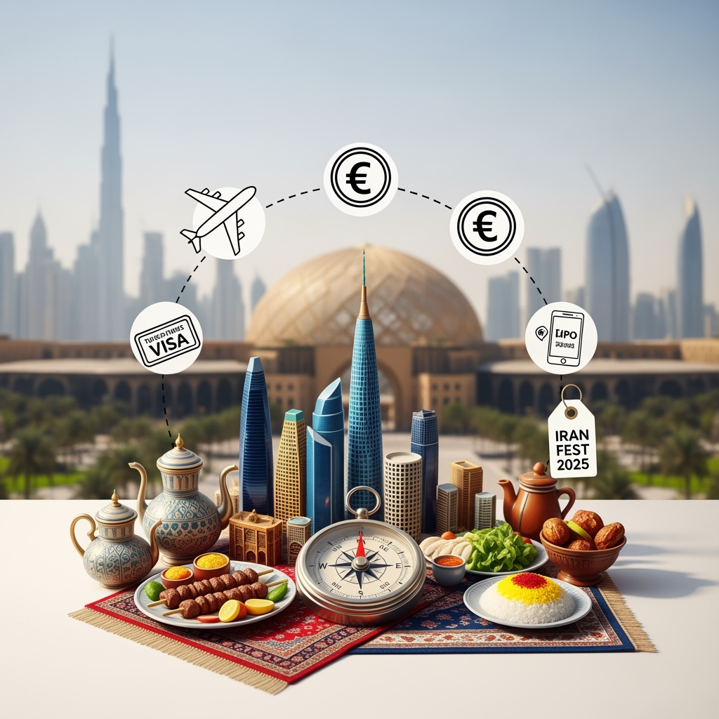 Illustration for: Travel Tips for Iran Fest 2025 at Expo City Dubai