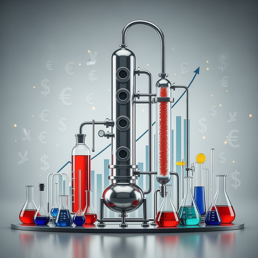 Illustration for: Distil raises $7.7M to expand specialty chemicals