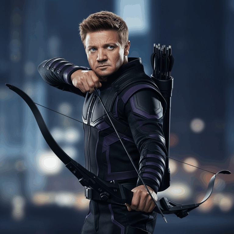 Illustration for: Jeremy Renner Ready for More Hawkeye Adventures