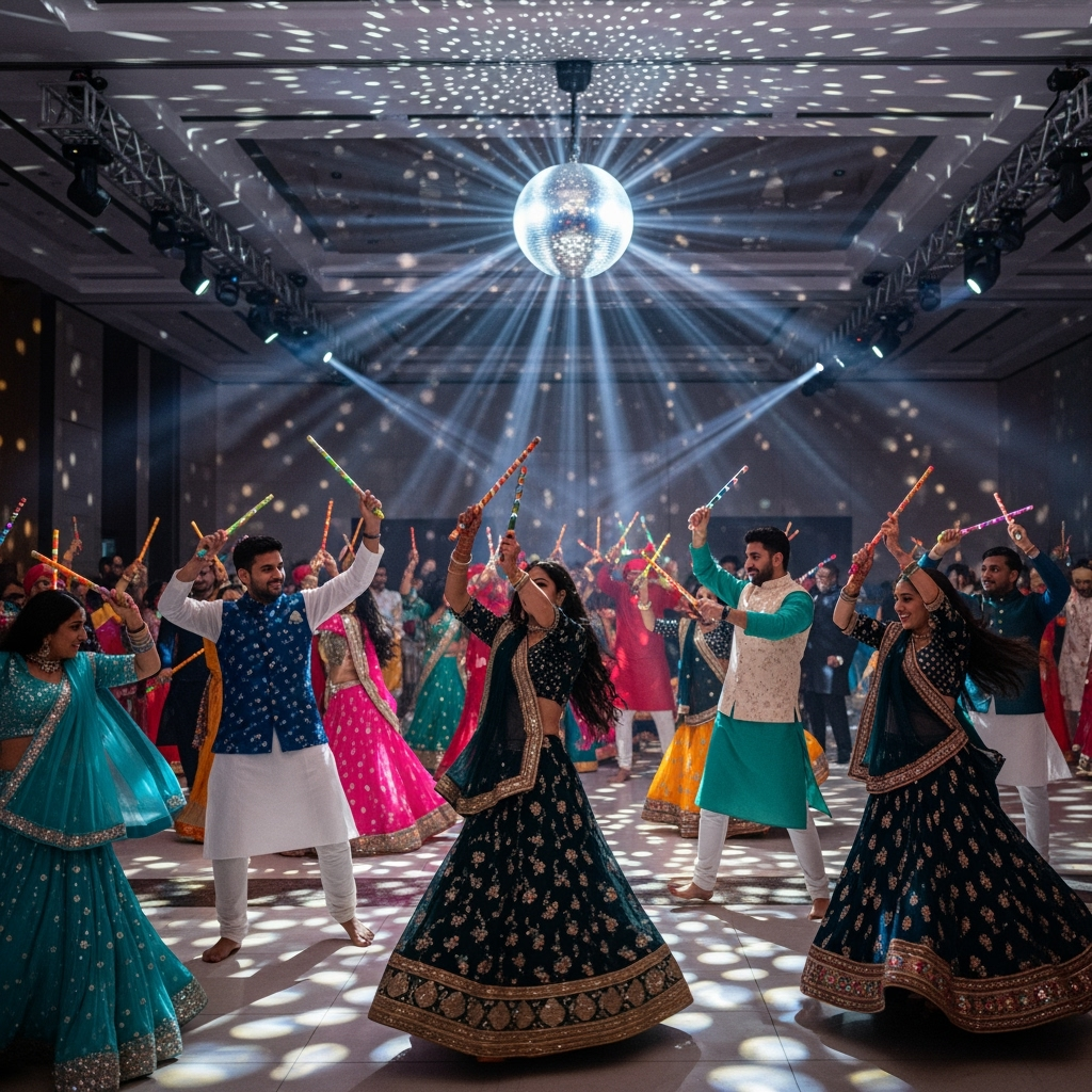 Illustration for: Celebrate Navratri with Disco Dandiya in Dubai