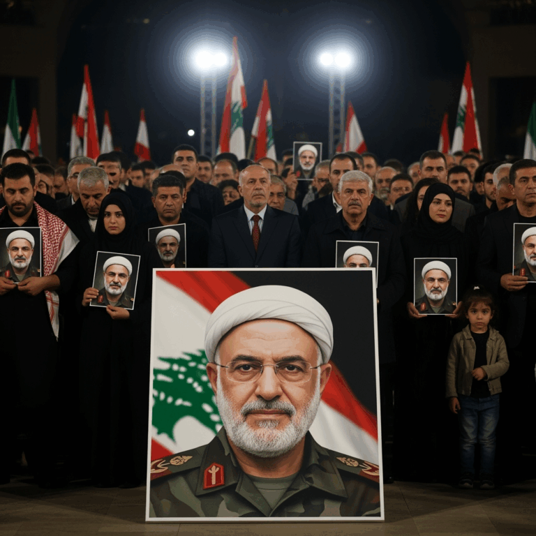 Illustration for: Hezbollah Commemorates Nasrallah's Assassination