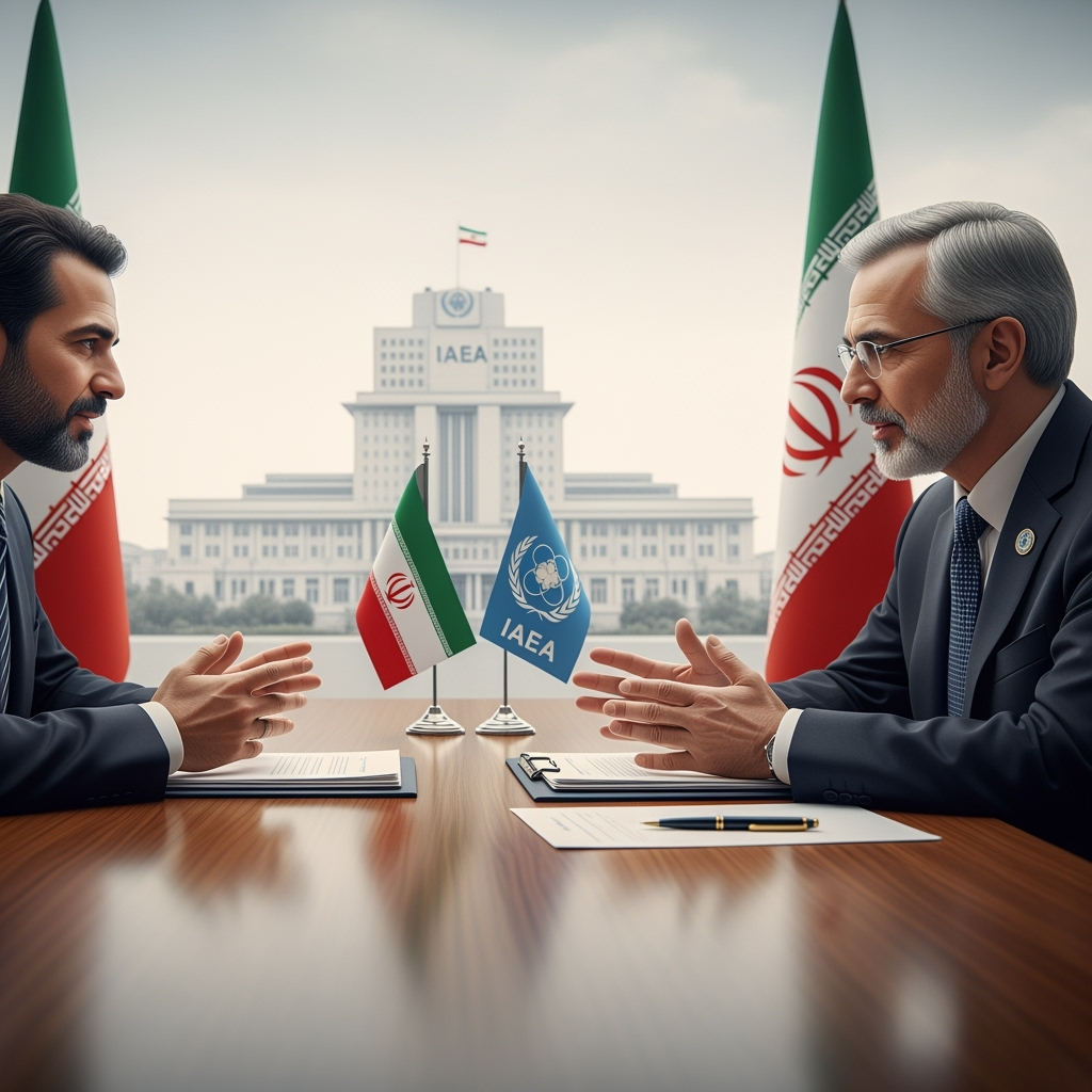 Illustration for: Iran and IAEA Resume Inspection Talks