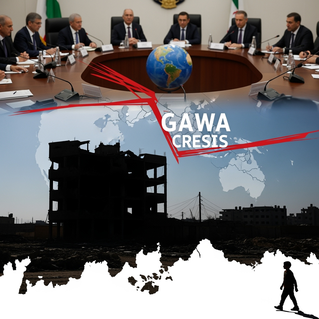 Illustration for: Gaza Crisis and Iranian Nuclear Talks