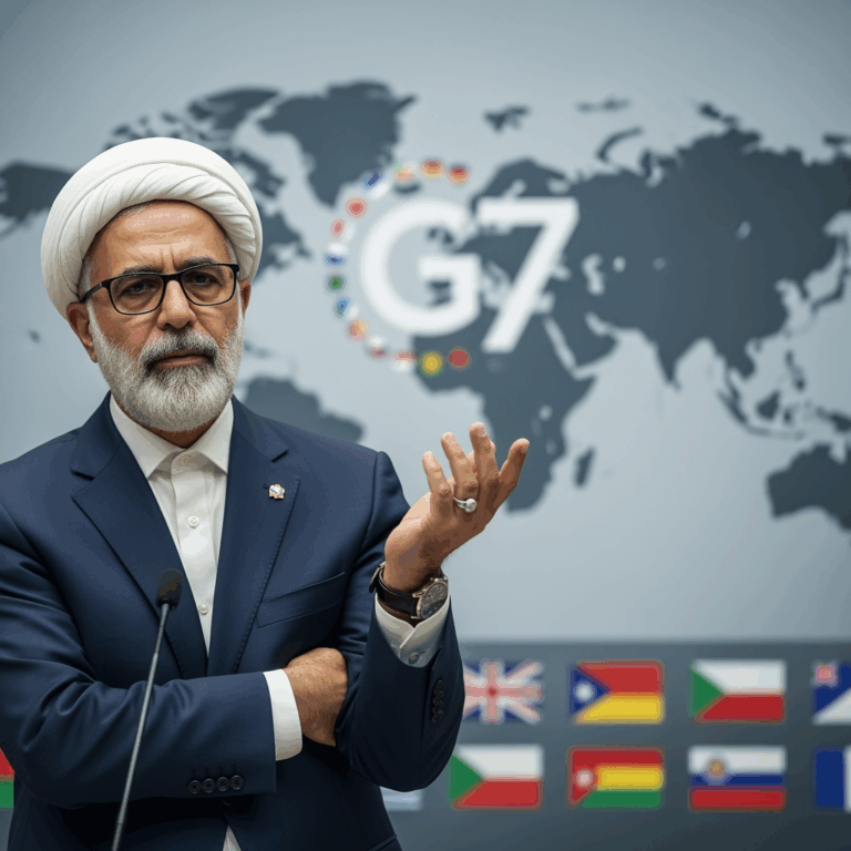 Illustration for: Iran Denounces G7 Accusations as Fabrications