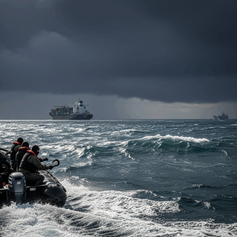 Illustration for: Security Challenges in Maritime Regions Escalate