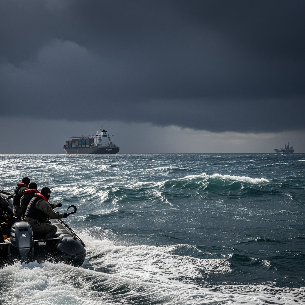 Illustration for: Security Challenges in Maritime Regions Escalate