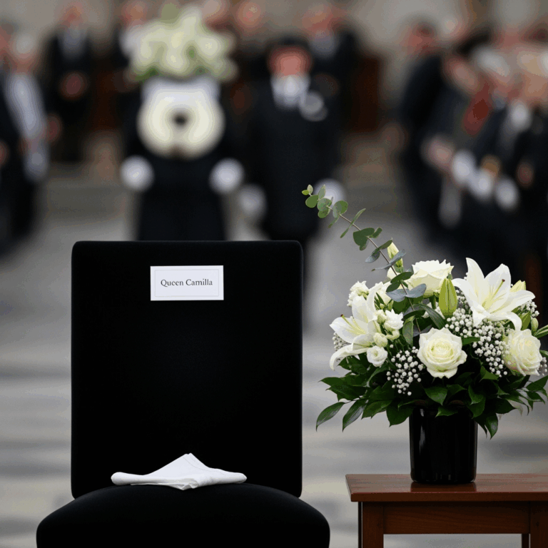 Illustration for: Queen Camilla Skips Funeral Due to Sinusitis Recovery