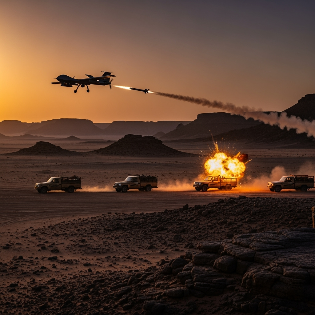 Illustration for: US Discusses Drone Strikes Against Drug Smugglers