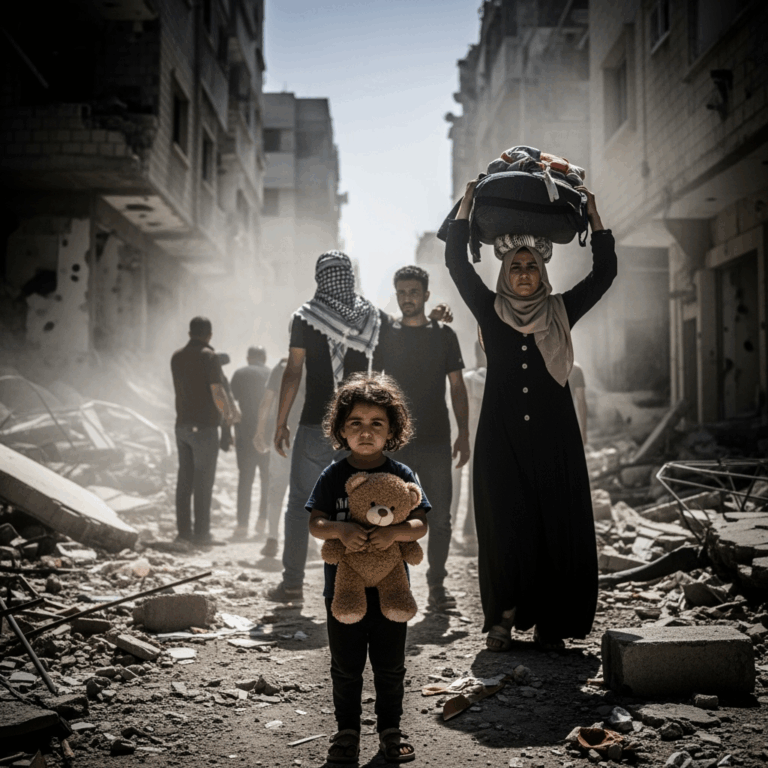 Illustration for: Tension and Humanitarian Crisis in Gaza