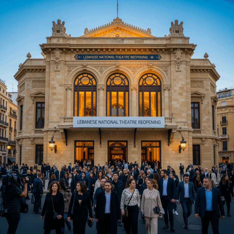 Illustration for: Lebanese National Theatre Reopens in Beirut