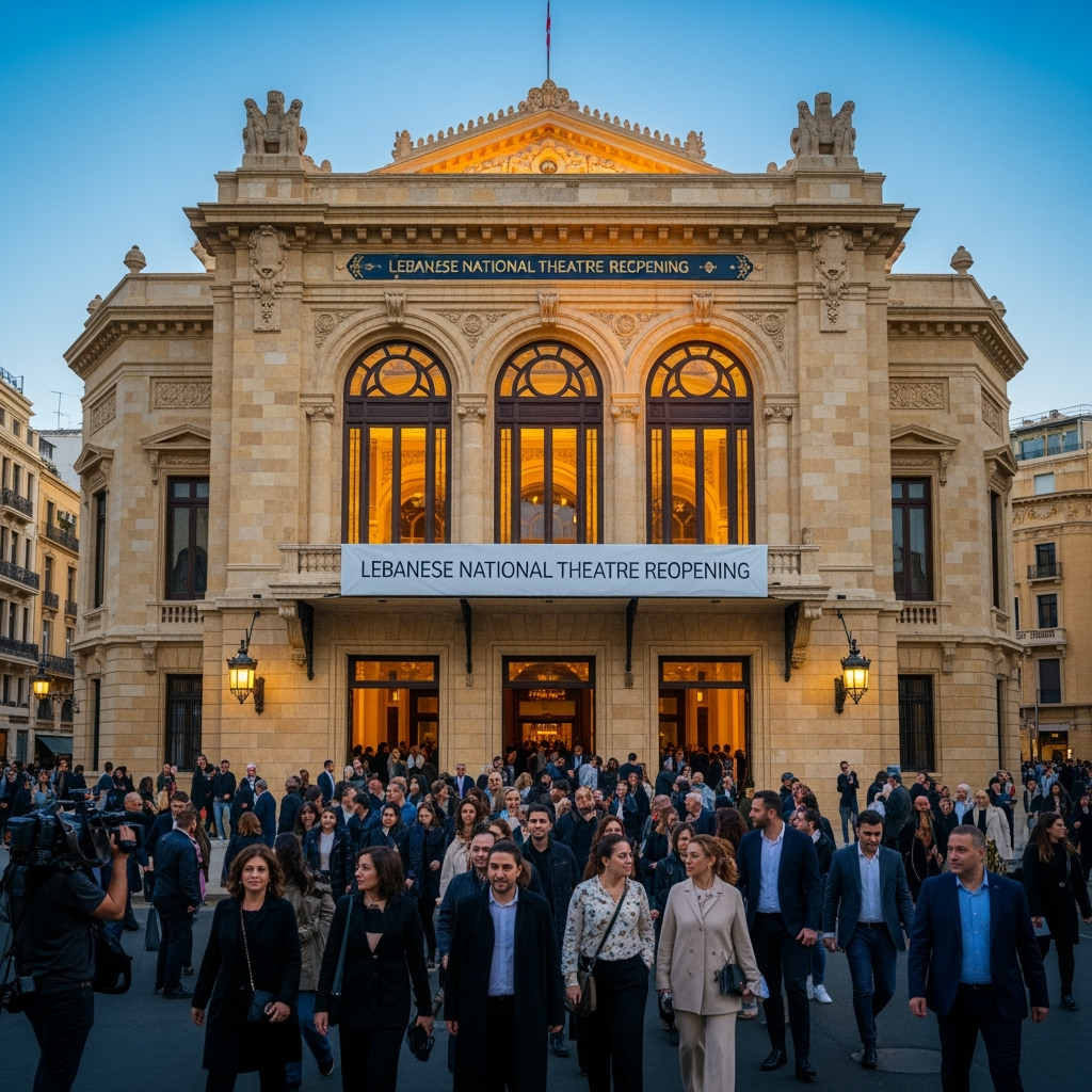 Illustration for: Lebanese National Theatre Reopens in Beirut