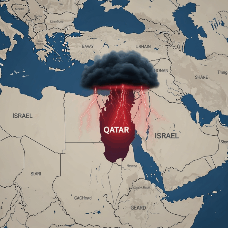Illustration for: Israel's Qatar Attack Threatens Regional Stability