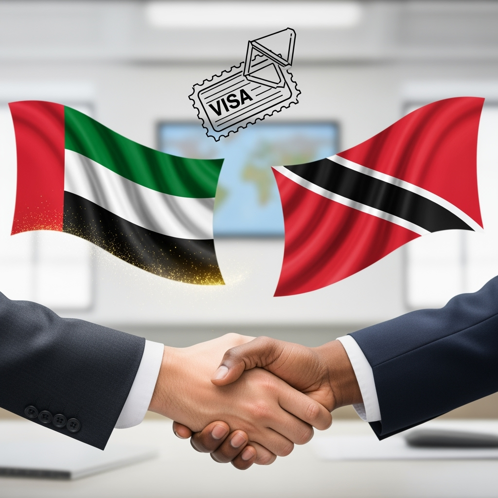 Illustration for: UAE and Trinidad & Tobago Finalize Visa Waiver Deal