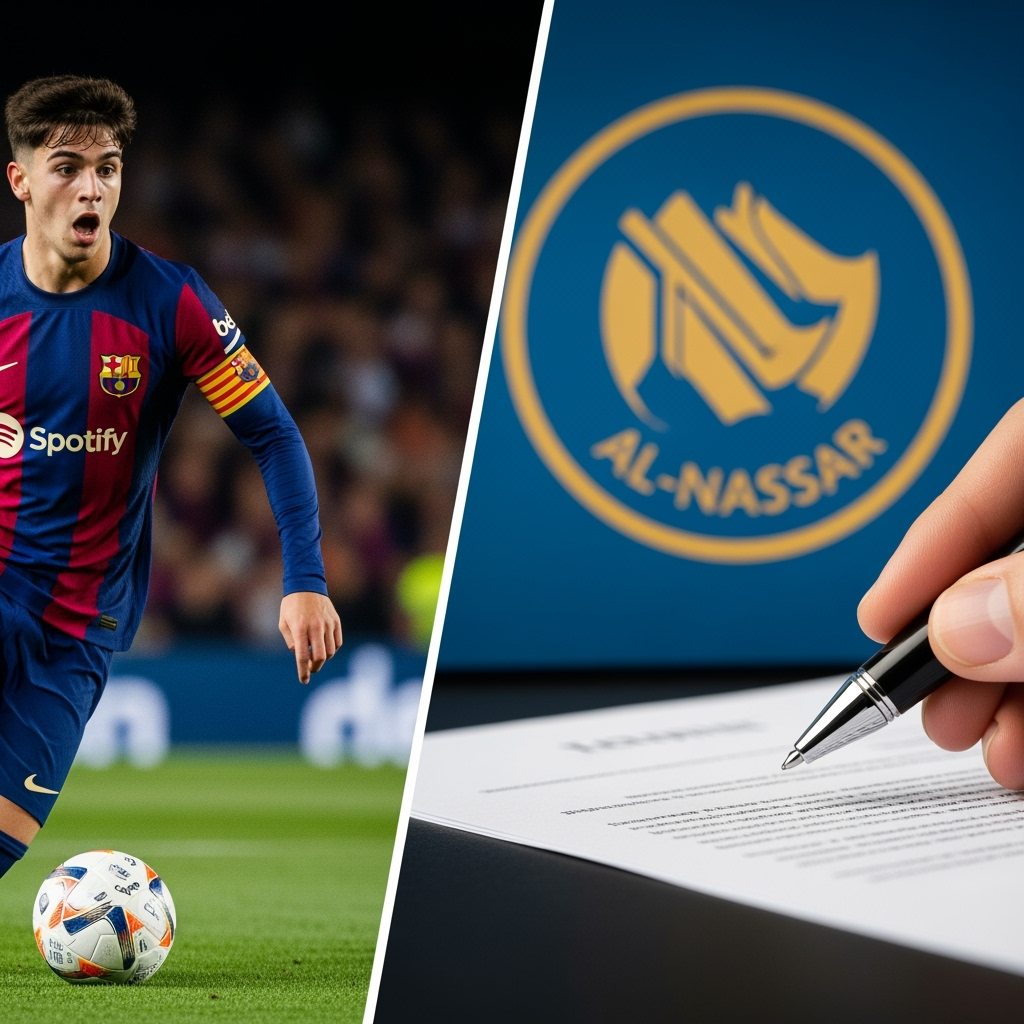 Illustration for: Al-Nassr Aims to Sign Barcelona's Marc Bernal