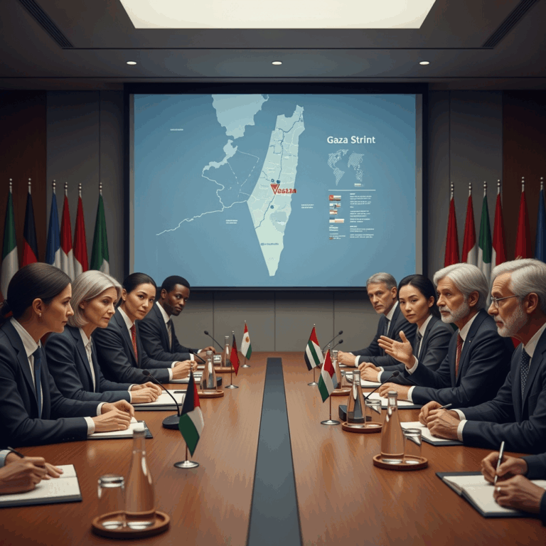 Illustration for: Elected Countries Address Gaza Crisis