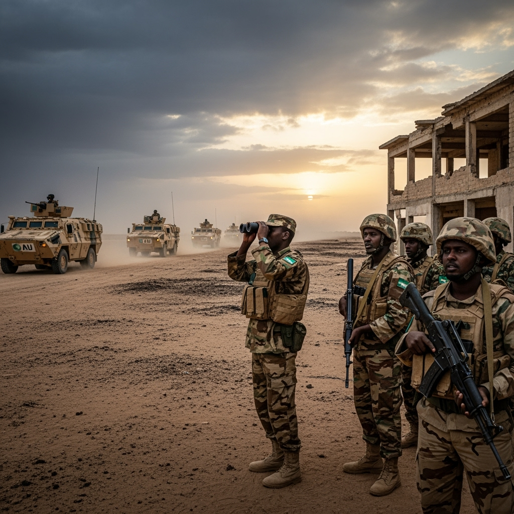 Illustration for: Somalia's Security Challenges Amid African Union Withdrawal