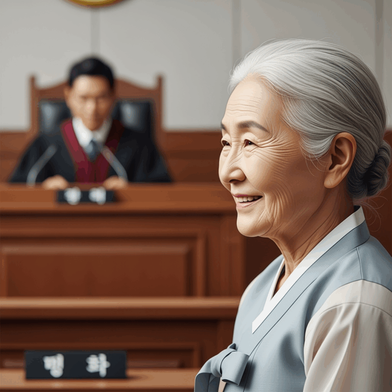 Illustration for: South Korean Court Acquits Woman After 60 Years