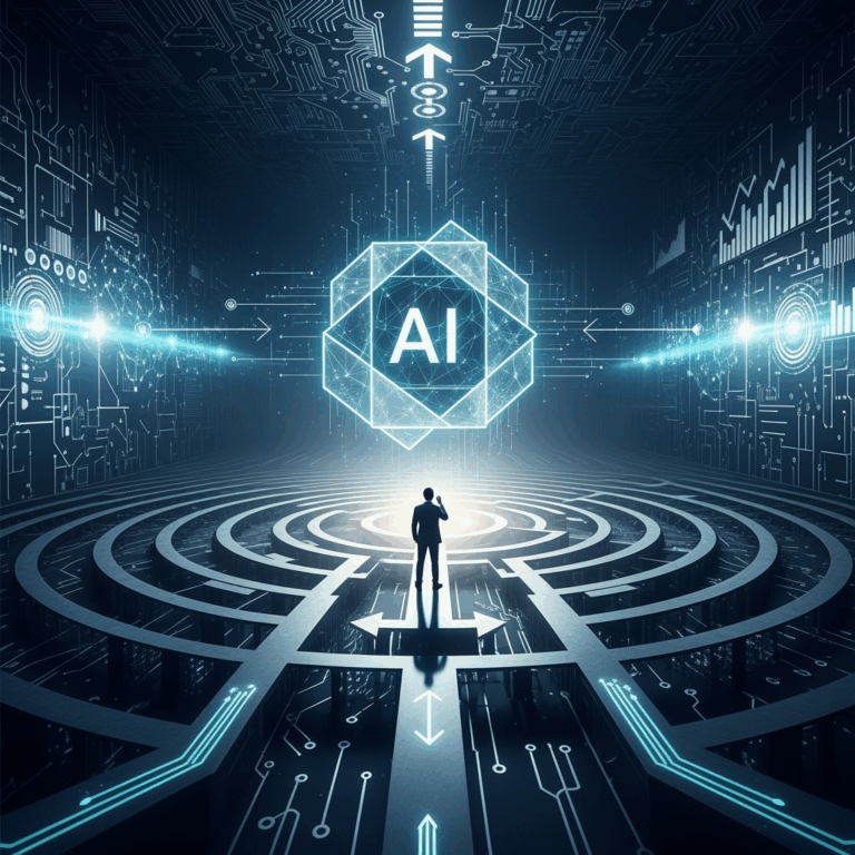 Illustration for: Navigating AI's Impact on Modern Leadership