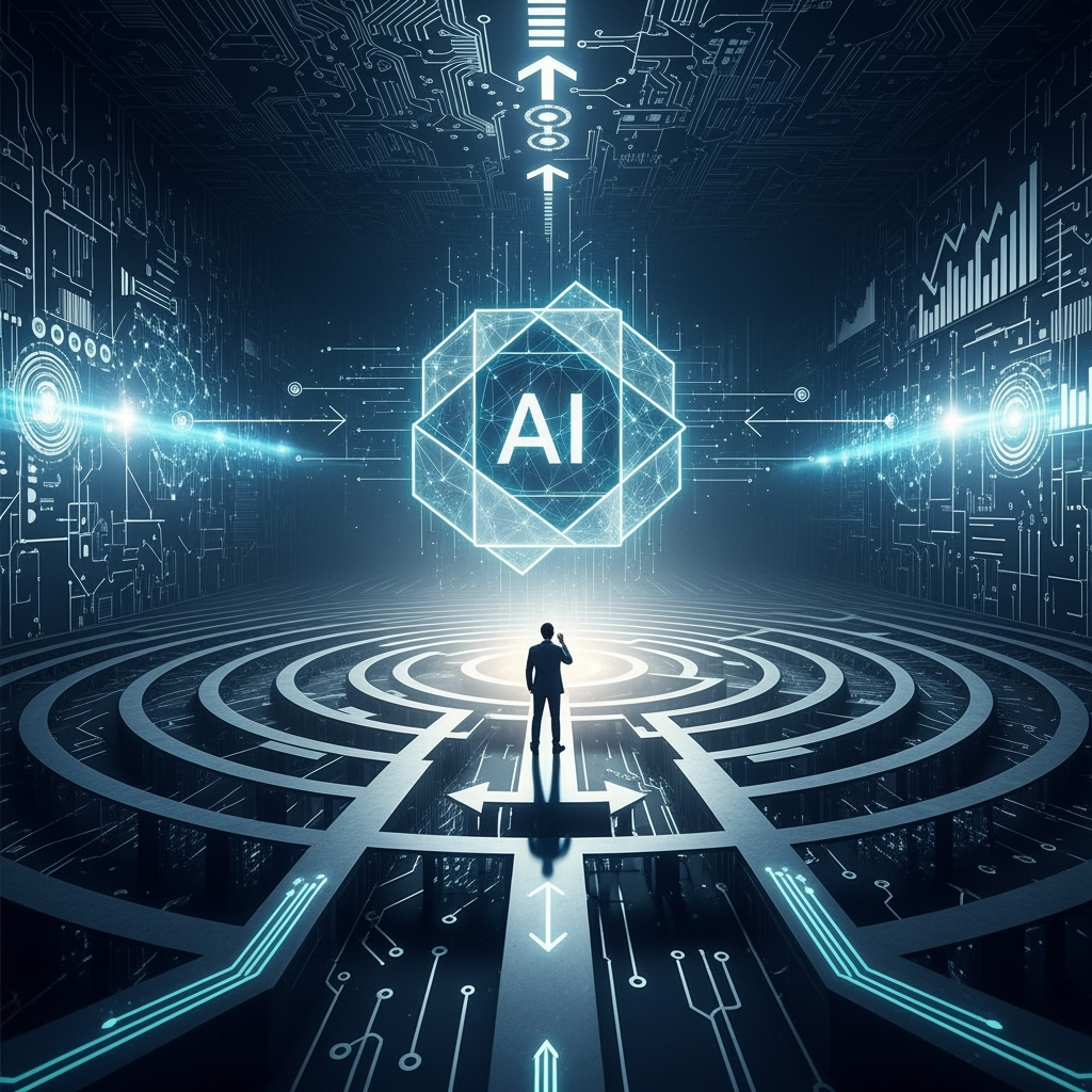 Illustration for: Navigating AI's Impact on Modern Leadership