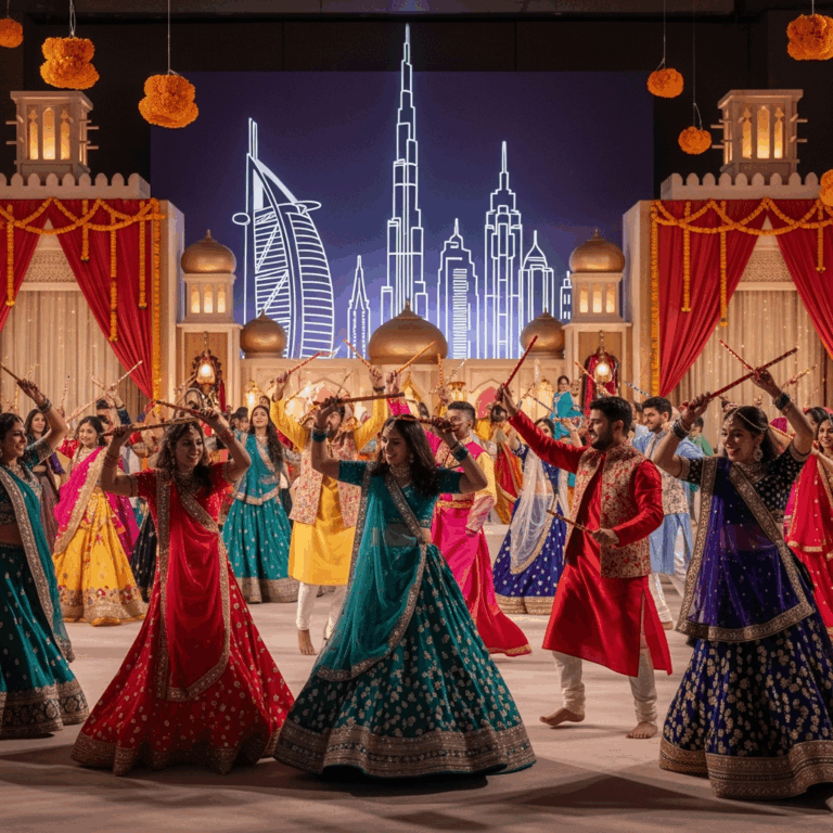 Illustration for: Experience Navrang Navratri 2025 in Dubai