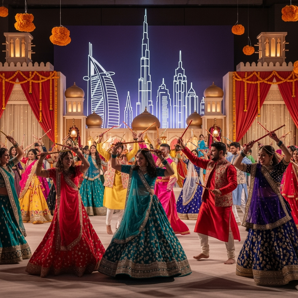 Illustration for: Experience Navrang Navratri 2025 in Dubai