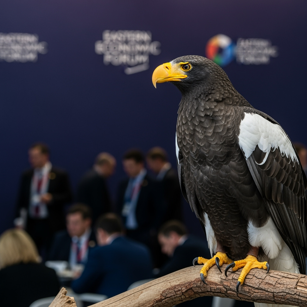Illustration for: Preserving Rare Birds at Eastern Economic Forum