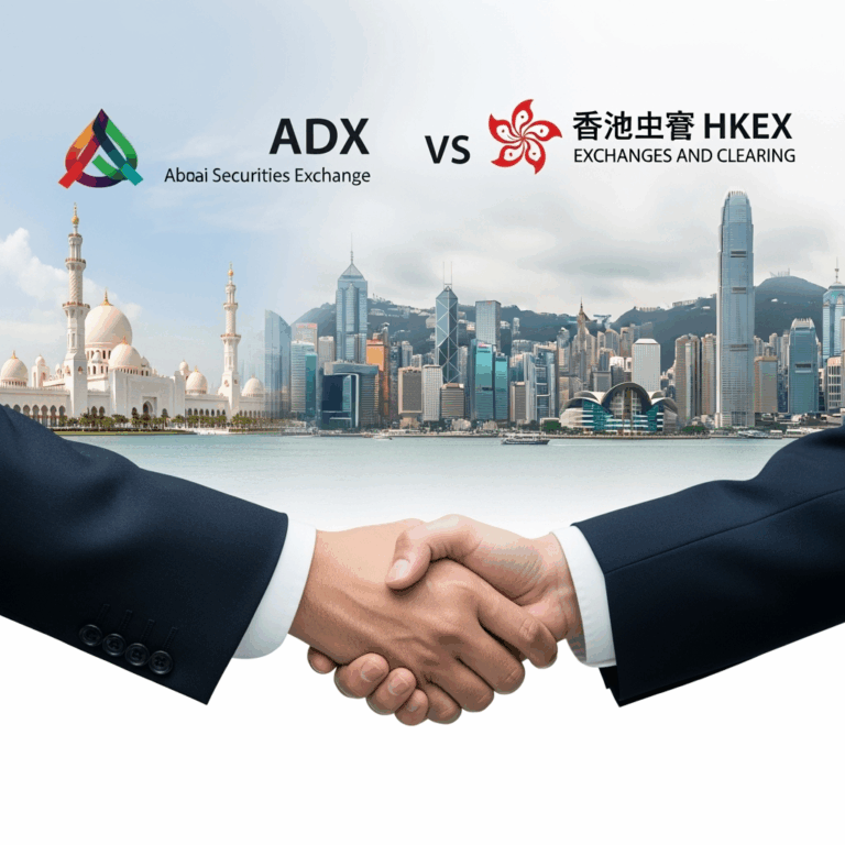 Illustration for: ADX and HKEX Strengthen Global Market Ties