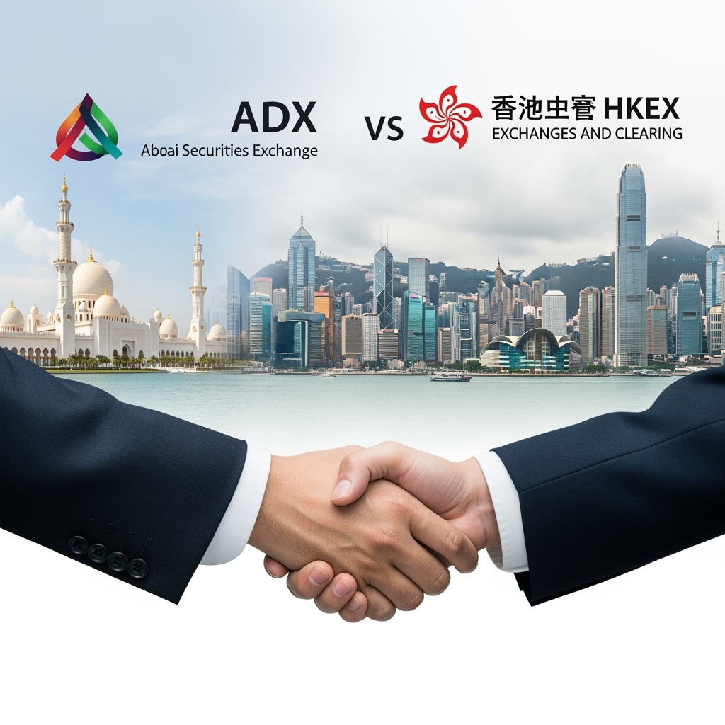 Illustration for: ADX and HKEX Strengthen Global Market Ties