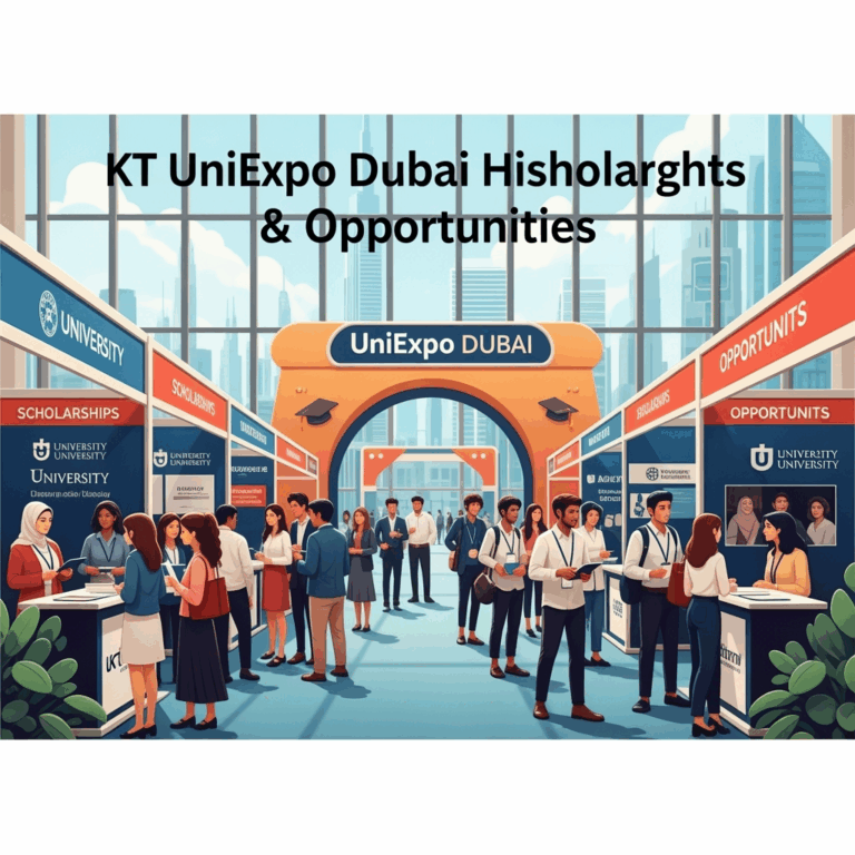 Illustration for: KT UniExpo Dubai Highlights Scholarships & Opportunities