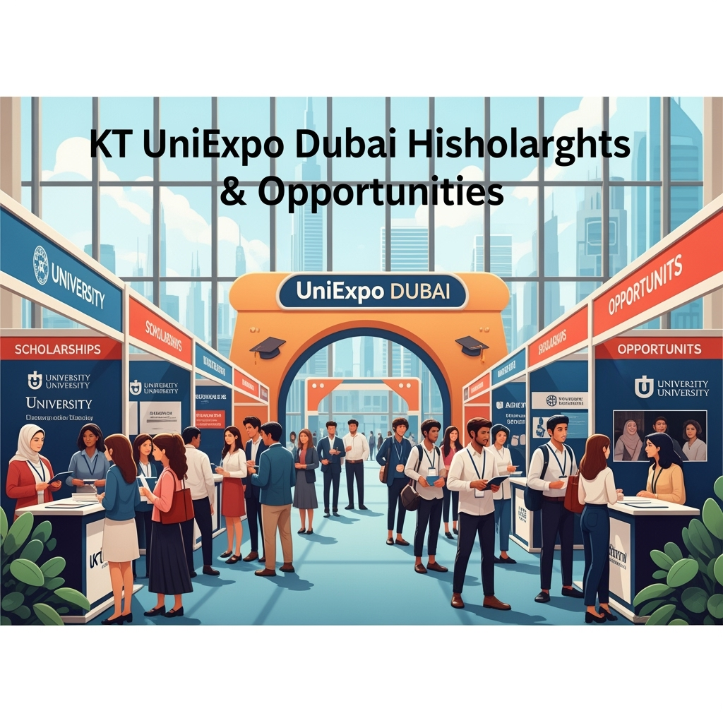 Illustration for: KT UniExpo Dubai Highlights Scholarships & Opportunities
