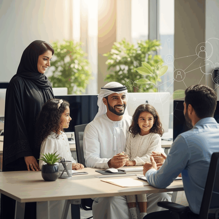 Illustration for: UAE Firms Enhance Family Support Policies