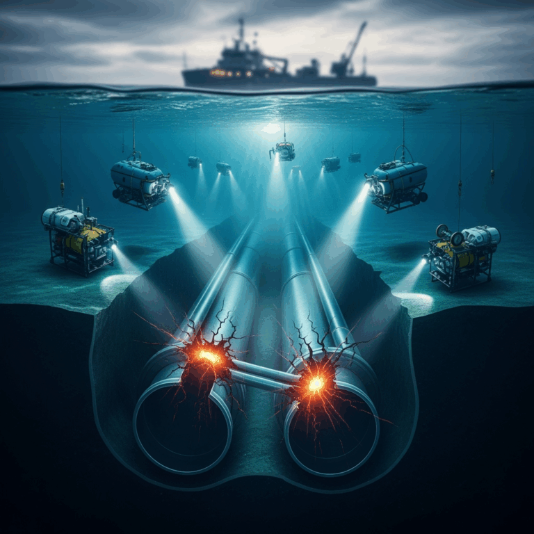 Illustration for: Russia Urges Investigation into Nord Stream Attack