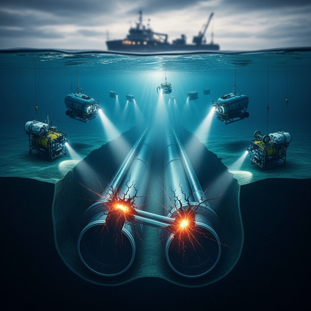 Illustration for: Russia Urges Investigation into Nord Stream Attack