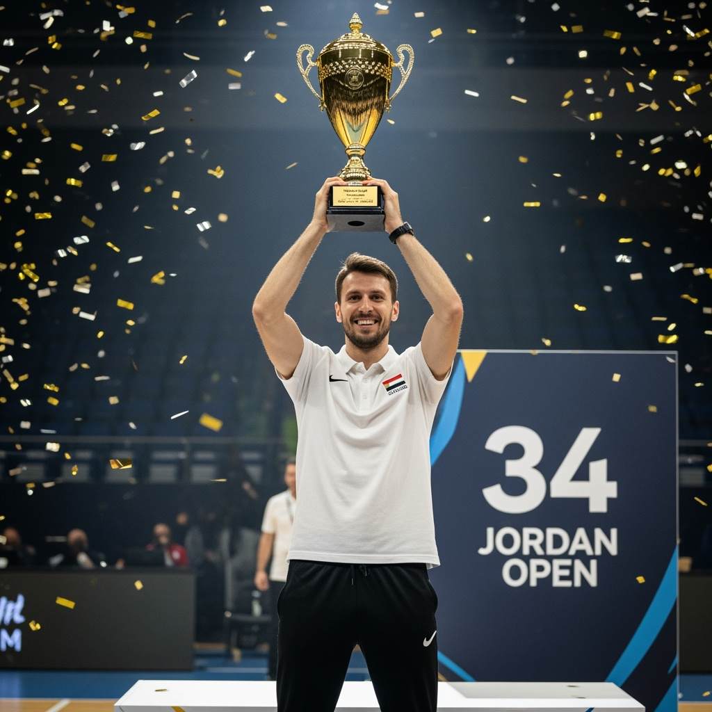 Illustration for: Daniil Sokolov Wins 34th Jordan Open