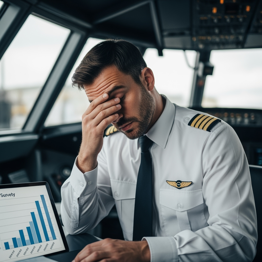 Illustration for: German Pilots' Union: Pilot Fatigue Survey Results