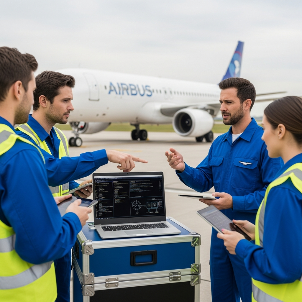 Illustration for: Airbus Orders Urgent Software Update for A320 Jets