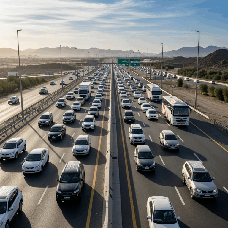Illustration for: Traffic Accident on Nizwa-Muscat Road: Two Dead