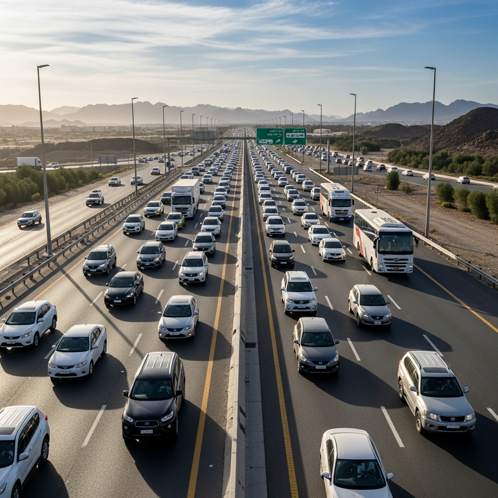 Illustration for: Traffic Accident on Nizwa-Muscat Road: Two Dead