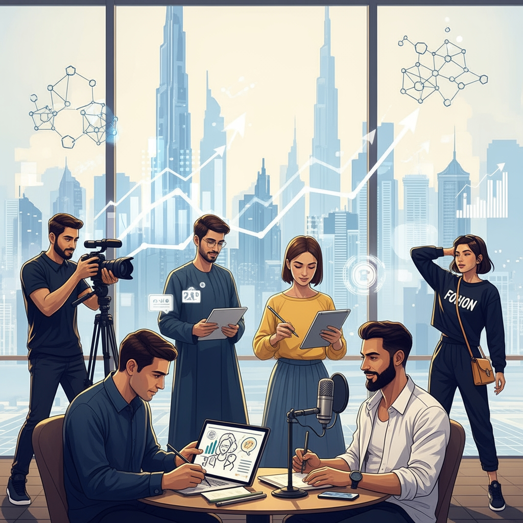 Illustration for: UAE's Creator Economy: A Growing Business Force