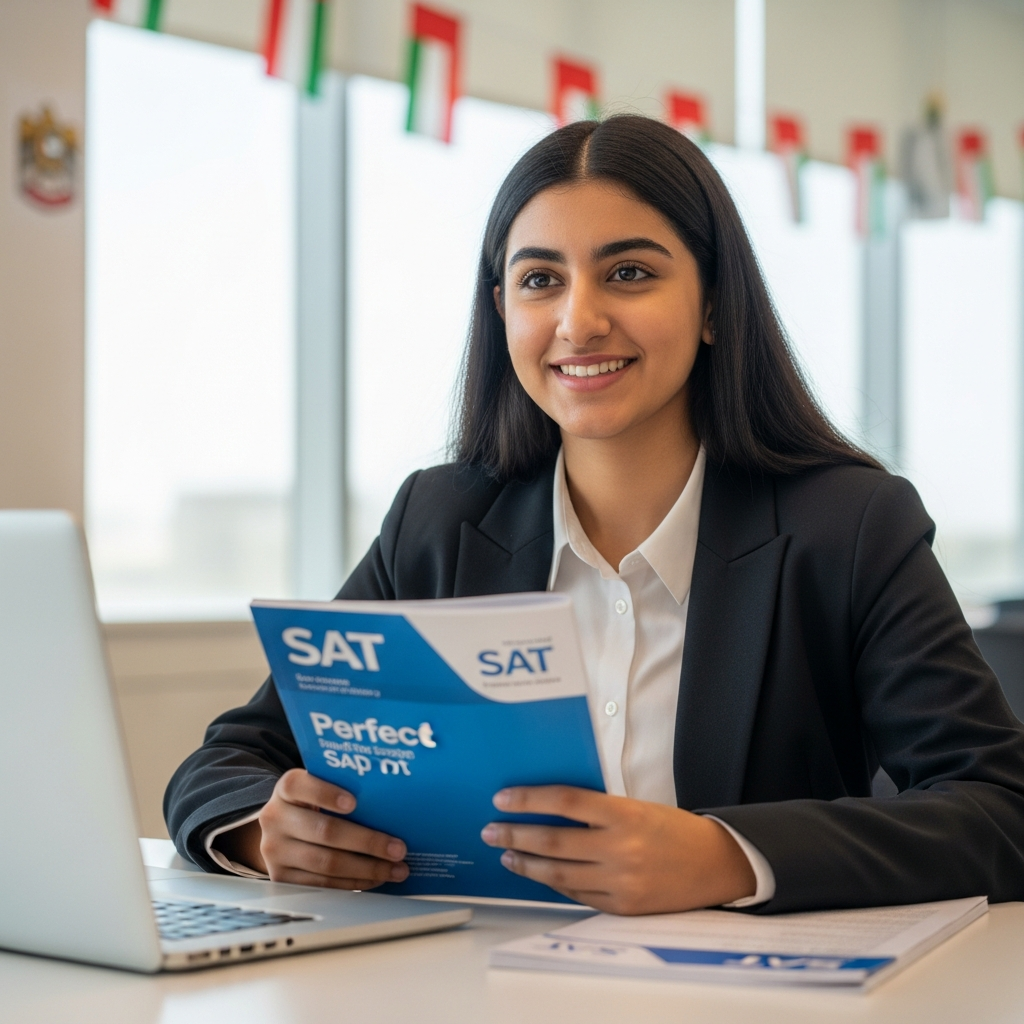 Illustration for: UAE Student Scores Perfect SAT on First Try